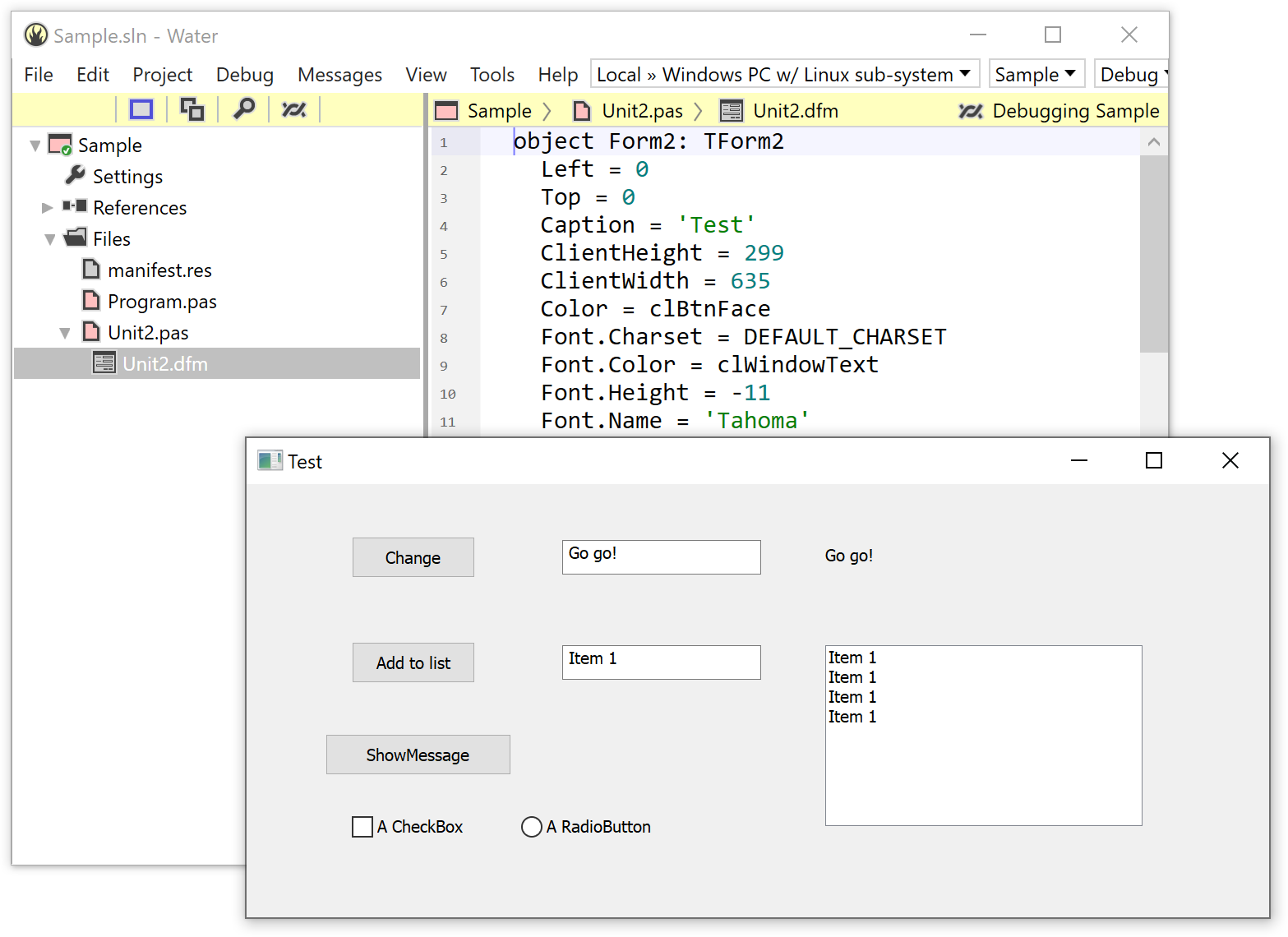 The Delphi VCL comes to Oxygene